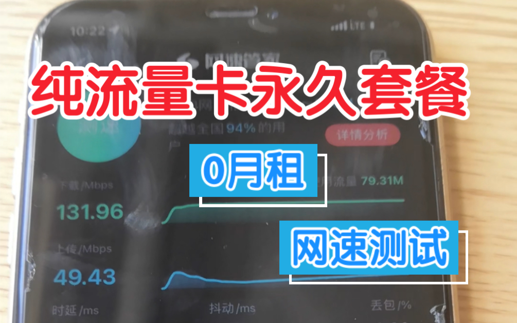 0月租永久套餐纯流量卡,25包100G全国流量靠谱嘛?网速实测,副卡首选,学生党必备哔哩哔哩bilibili