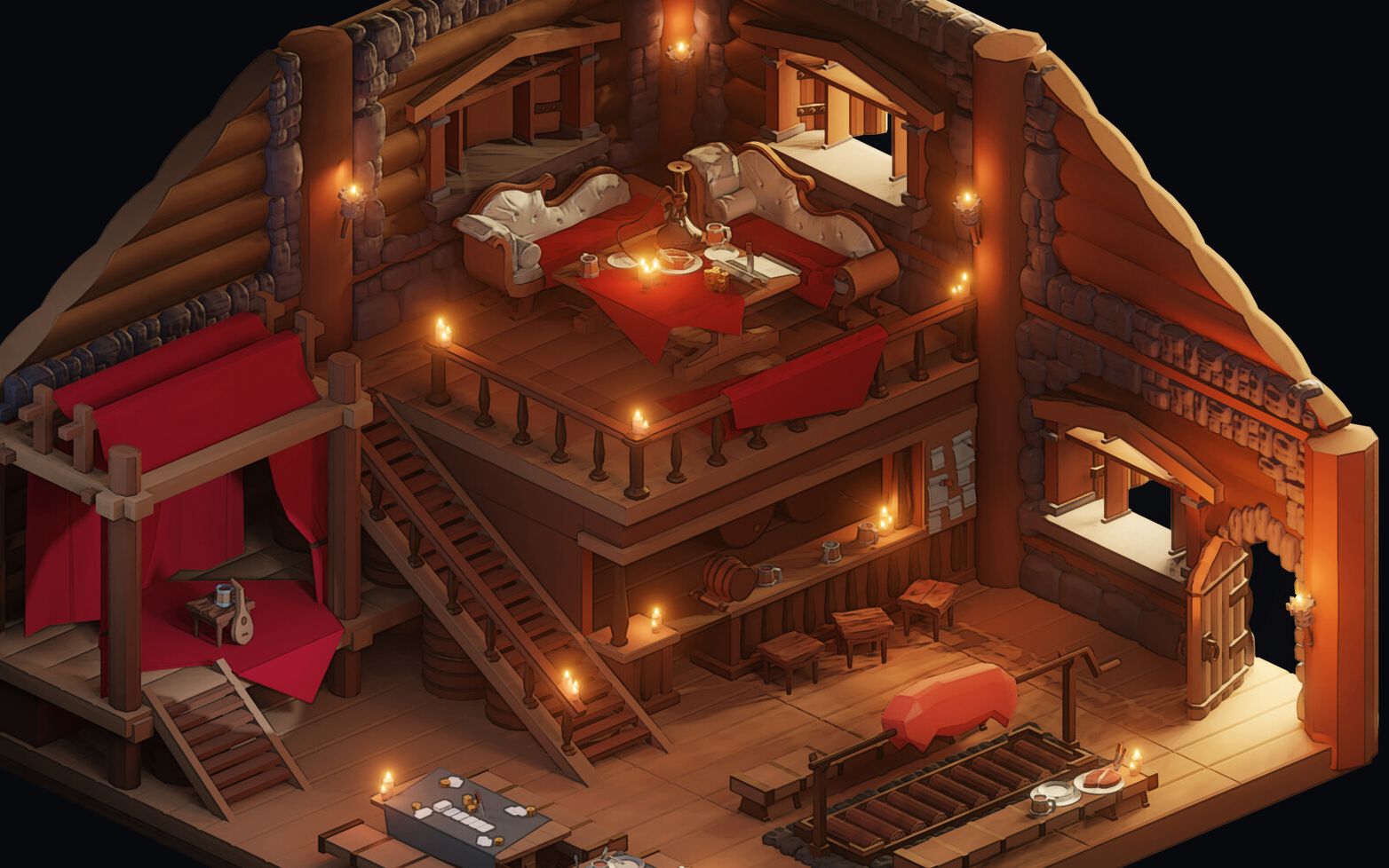 3dmax场景教程:3d游戏房间模型 细节 场景建模零基础入门详细全流程