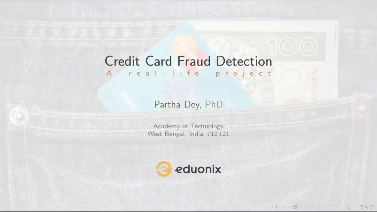 [图]Machine Learning | Complete Project In Credit Card Fraud Detection | Eduonix