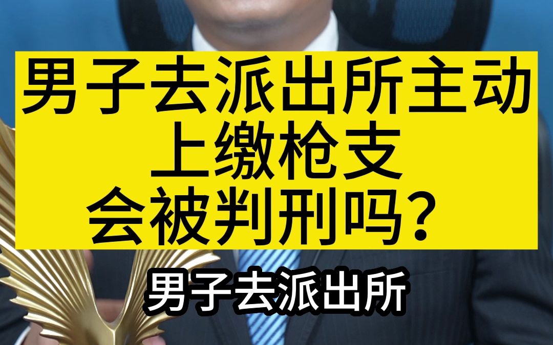 男子去派出所主动上缴枪支会被判刑吗?哔哩哔哩bilibili