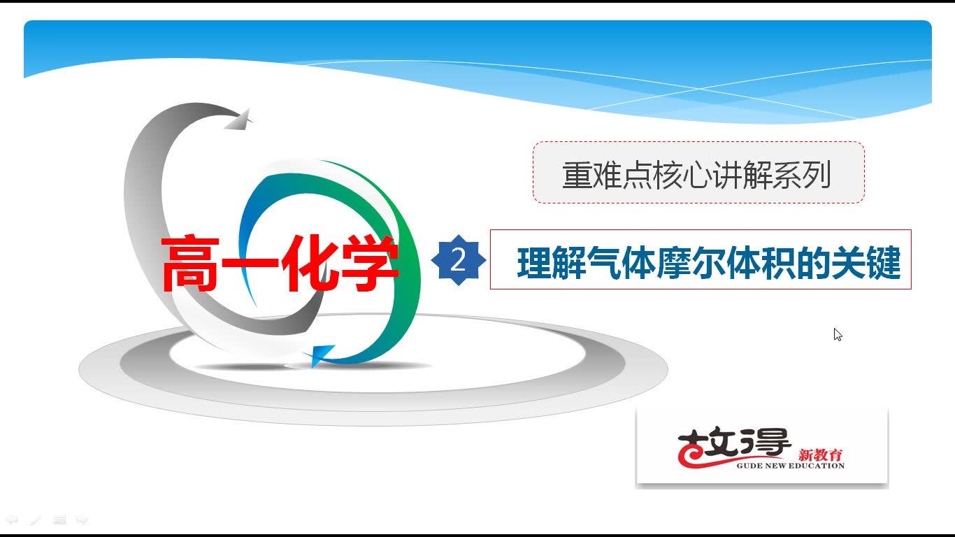 宜昌故得新教育微课高中化学系列2—理解气体摩尔体积的关键哔哩哔哩bilibili