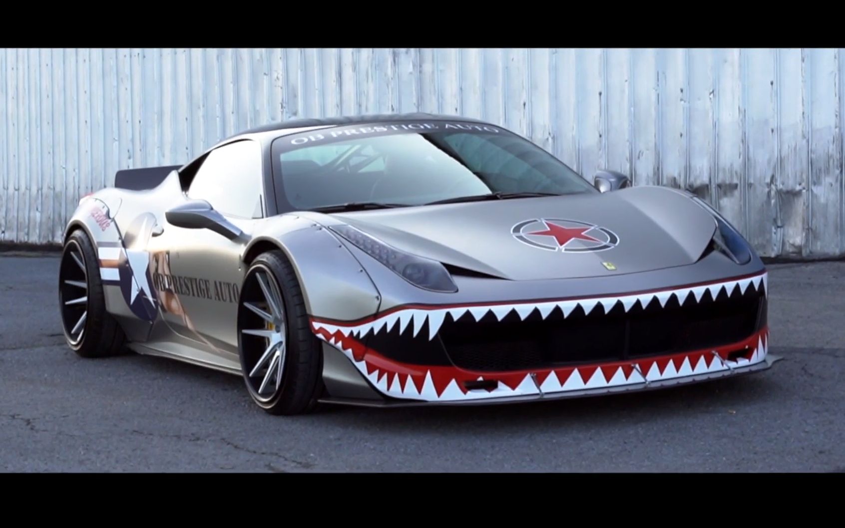 二战鲨鱼战斗机 涂装法拉利458 | armytrix钛合金排气 | lb宽体