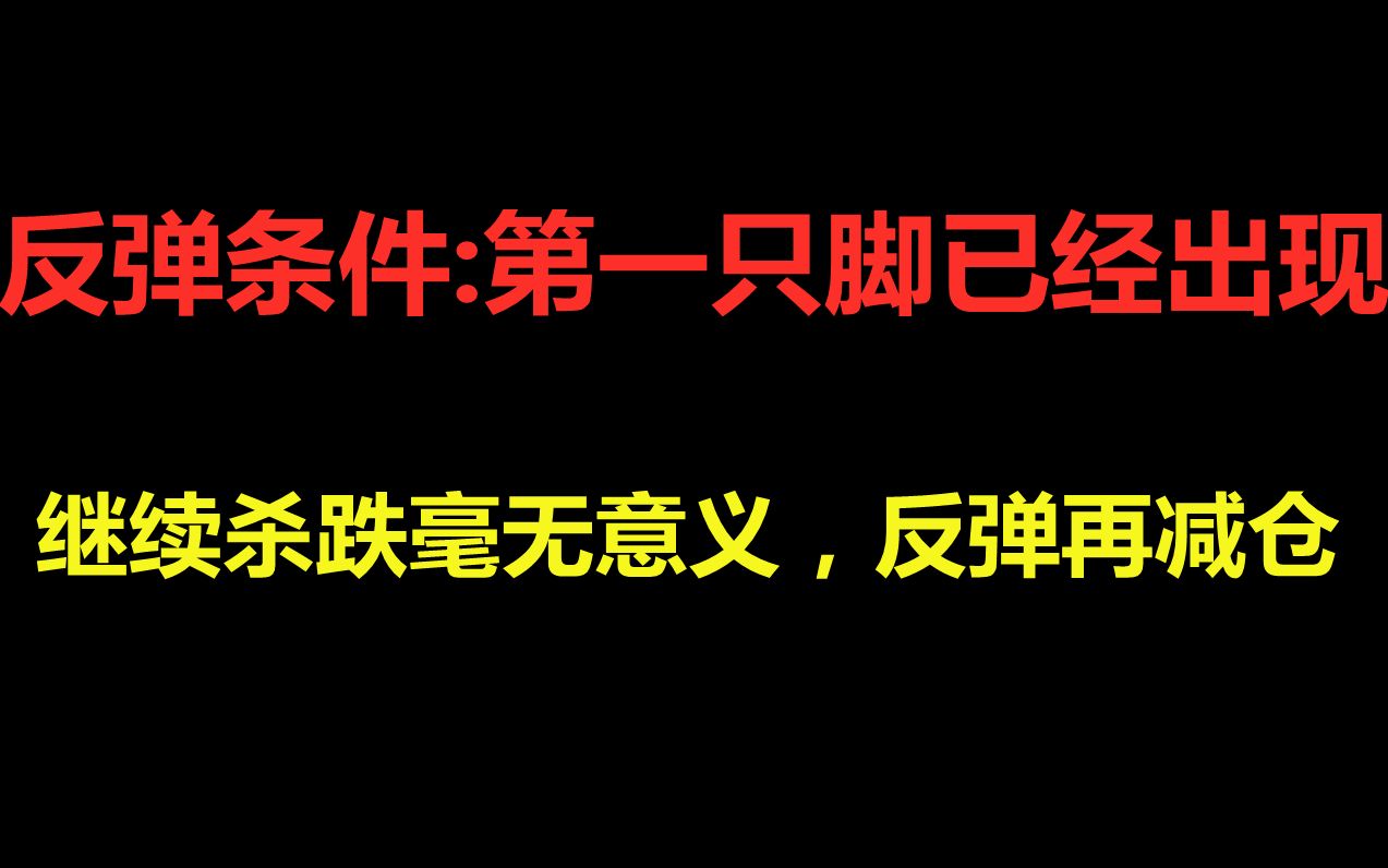 【3.9复盘】反弹条件:第一支脚已经出现,反弹可期.哔哩哔哩bilibili