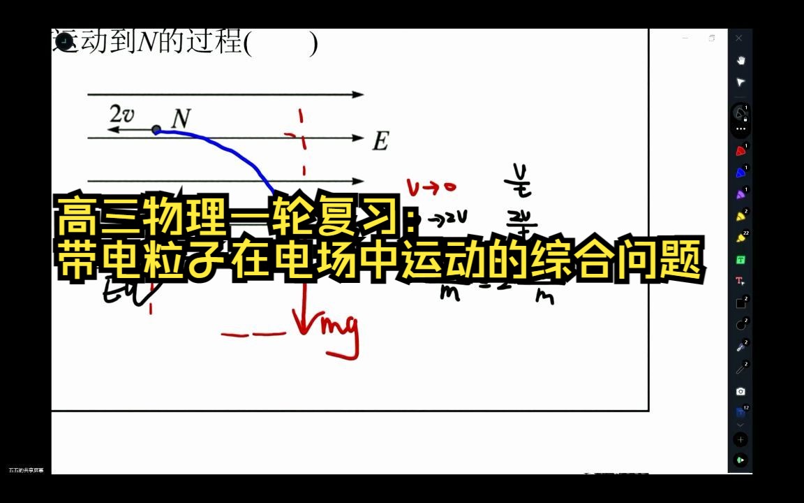 一轮复习:带电粒子在电场中的运动综合问题哔哩哔哩bilibili