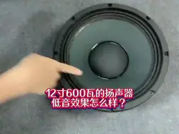 Video herunterladen: 2寸600瓦的喇叭低音效果怎么样？