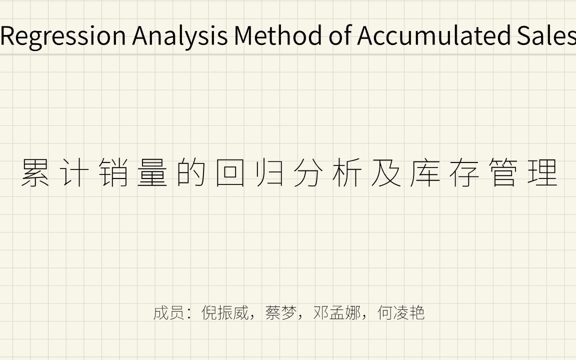 MBA商务统计学小组作业展示哔哩哔哩bilibili