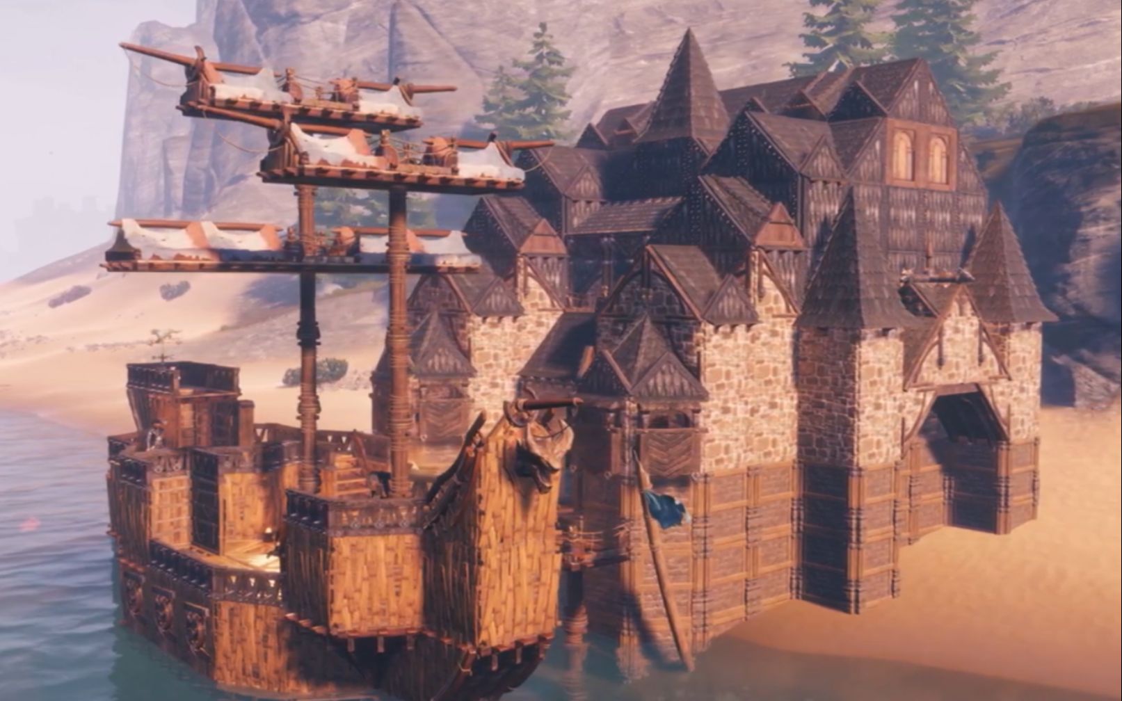 conan exiles 流放者柯南 建筑-海边城堡