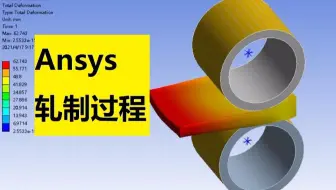 【简单学微课堂】Ansys Workbench轧制过程模拟