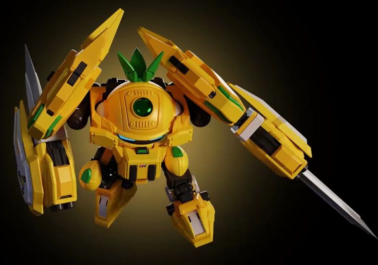 「壹理模玩」果宝特攻 菠萝战宝 可动展示 内构展示 合体展示 能变形