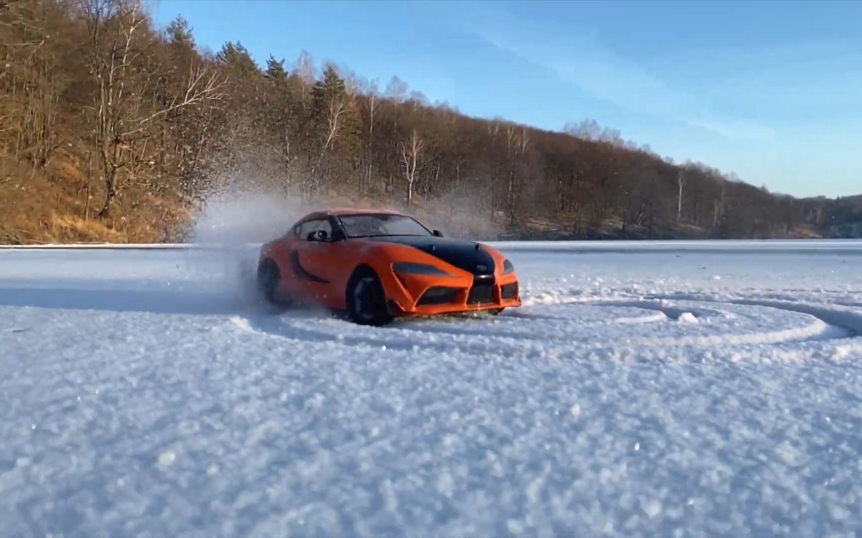 toyota supra 雪地漂移