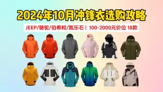 下载视频: 2024年10月冲锋衣选购攻略：防风防水&透气保暖的冲锋衣怎么选？哪个牌子性价比高？JEEP、骆驼、伯希和、探路者、凯乐石等品牌18款冲锋衣推荐。