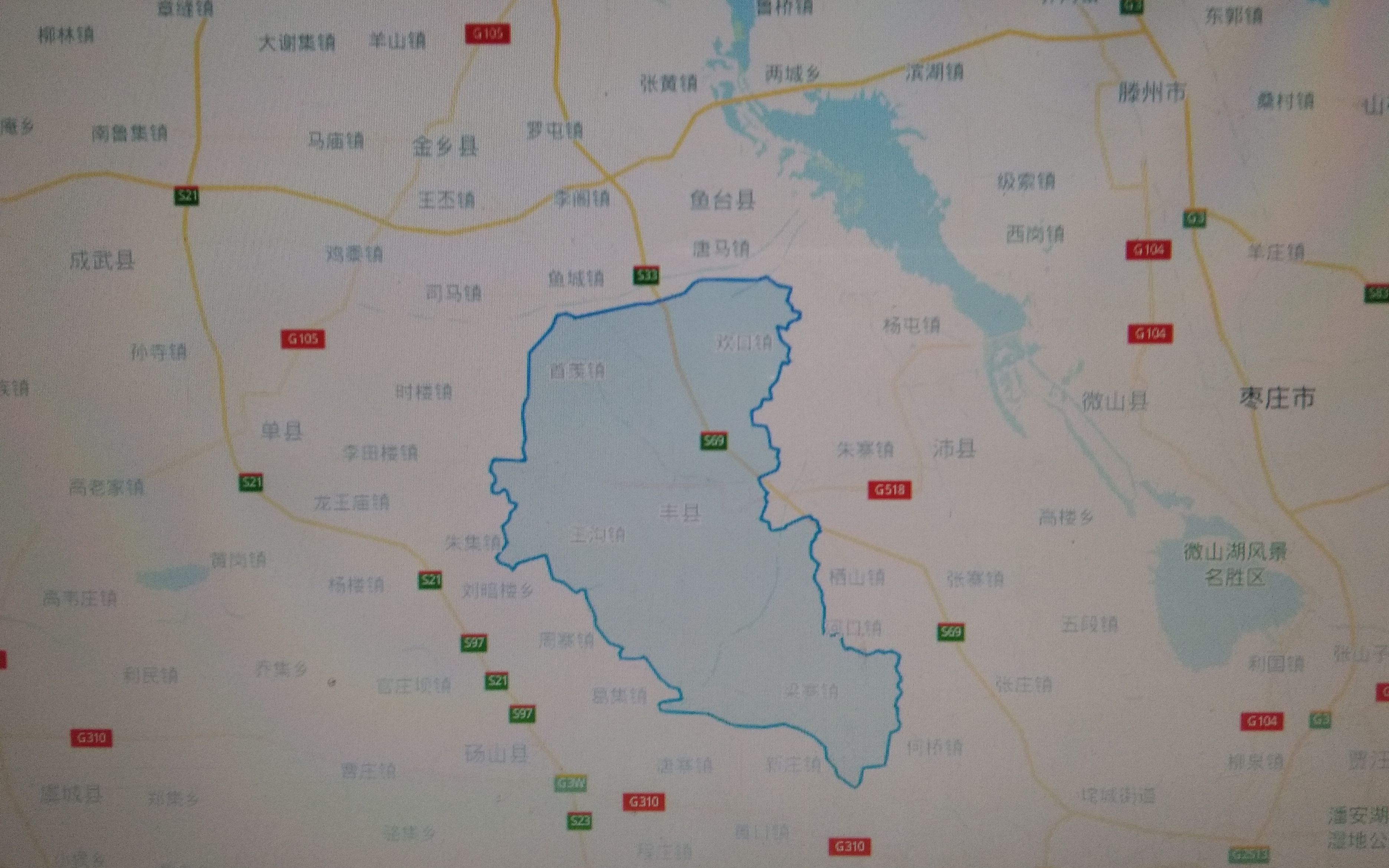 丰县地理位置图图片
