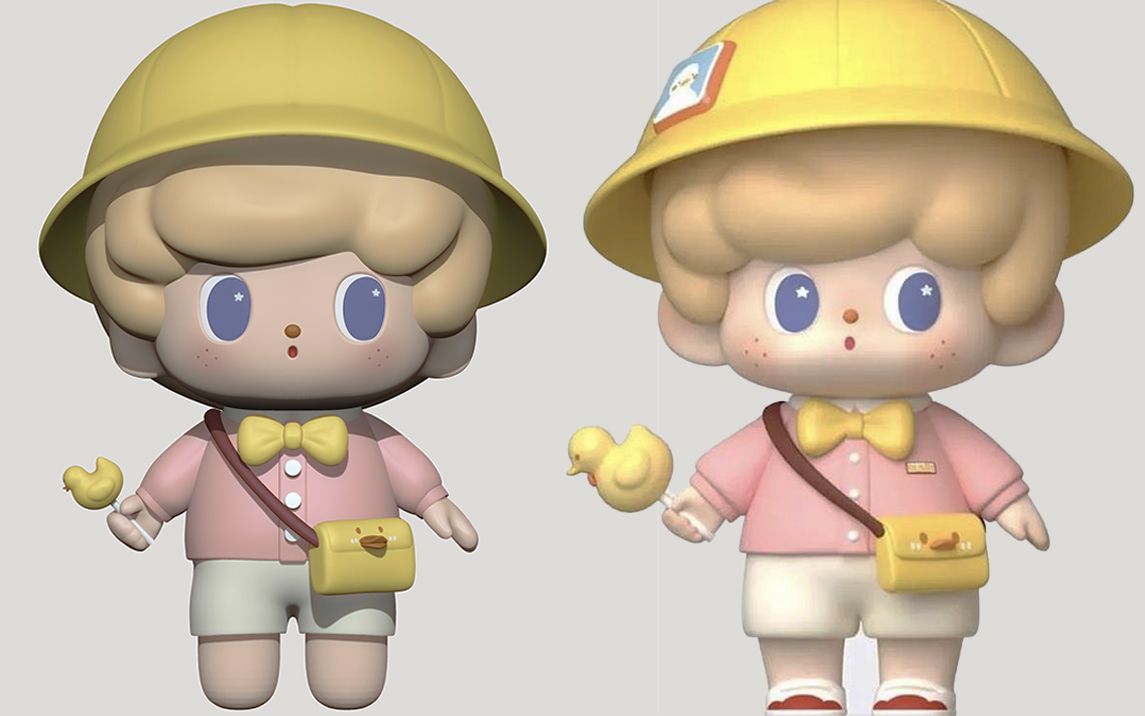 【zbrush新手建模 】 从零教你雕刻泡泡玛特类手办,超级基础的zbrush