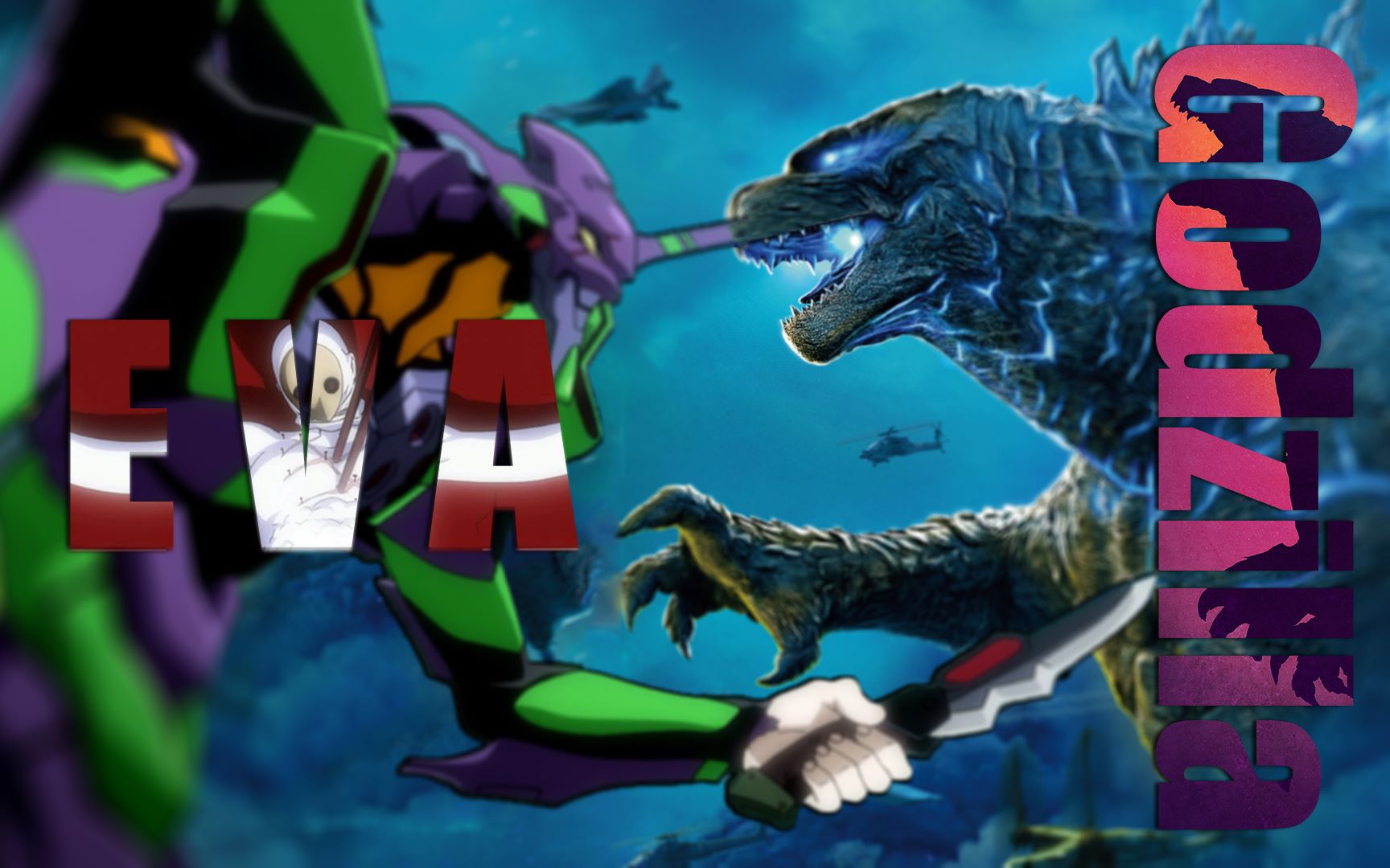 哥斯拉2日语配音预告搭配上eva不一样的燃啊