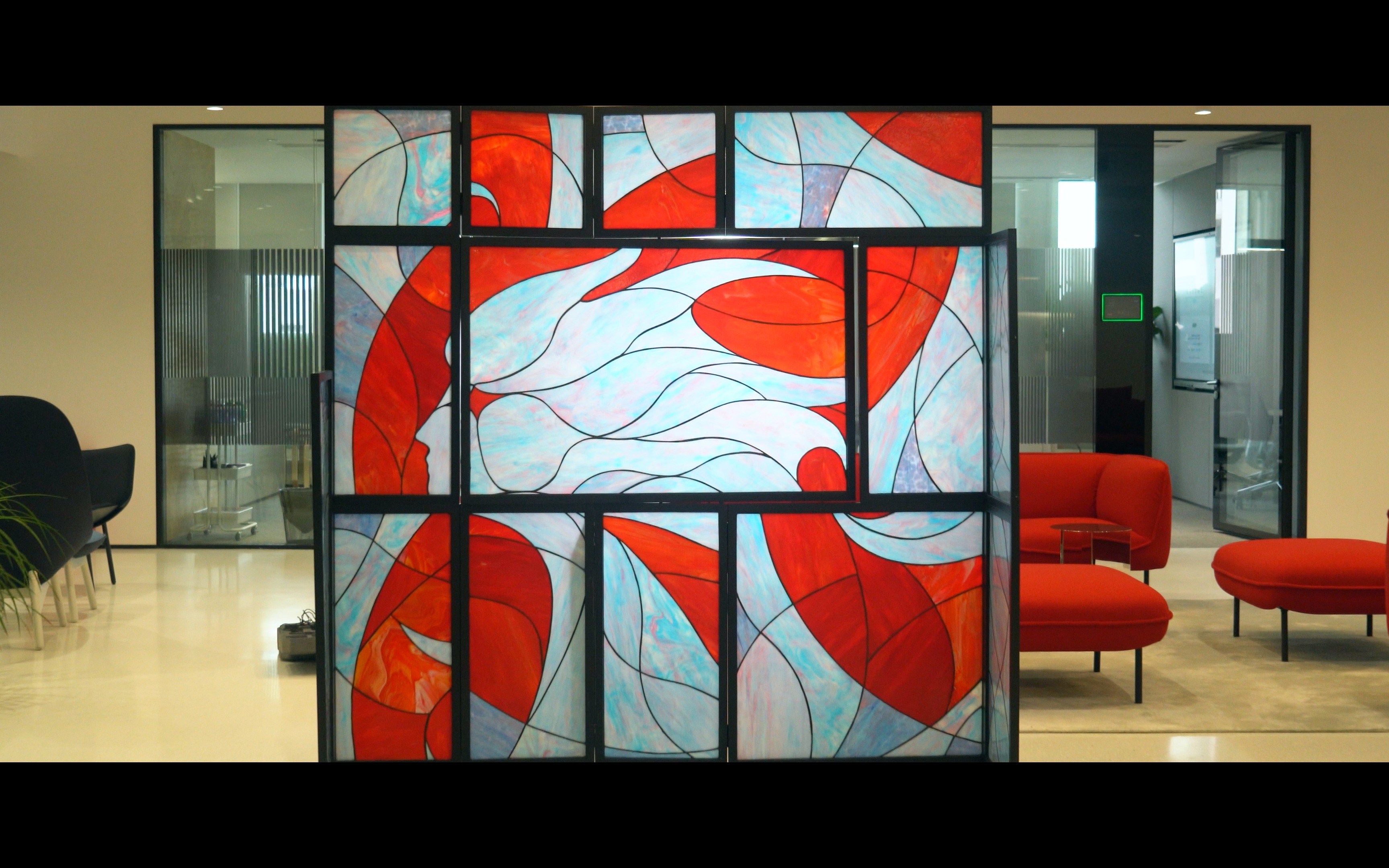 爆肝40天,我制作了这扇独一无二的蒂凡尼玻璃屏风