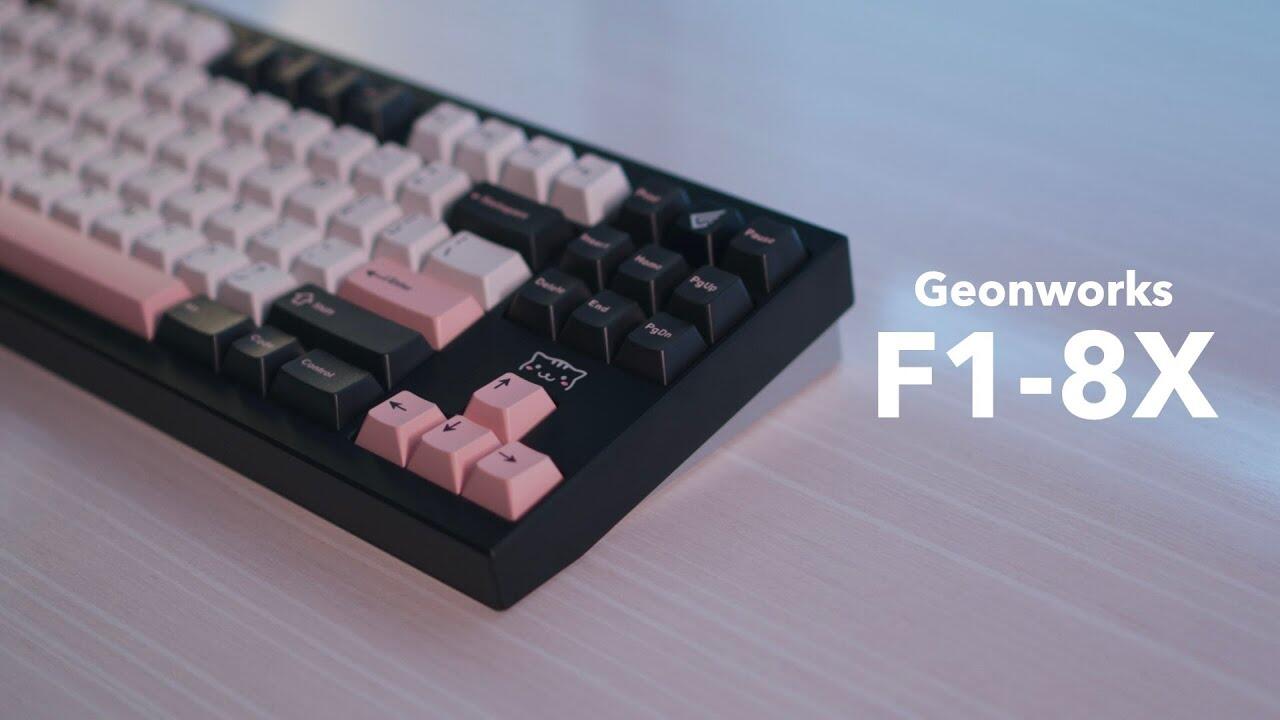 F1-8X Custom Keyboard by Geonworks Build (Polaris Gray Switches