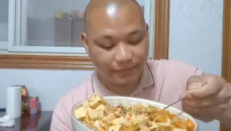 今天吃素点，肉沫豆腐涪陵萝卜块