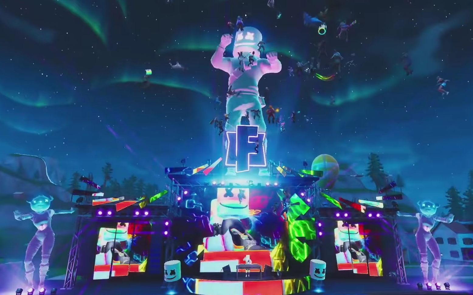 堡垒之夜 棉花糖marshmallow 虚拟电音派对实录!