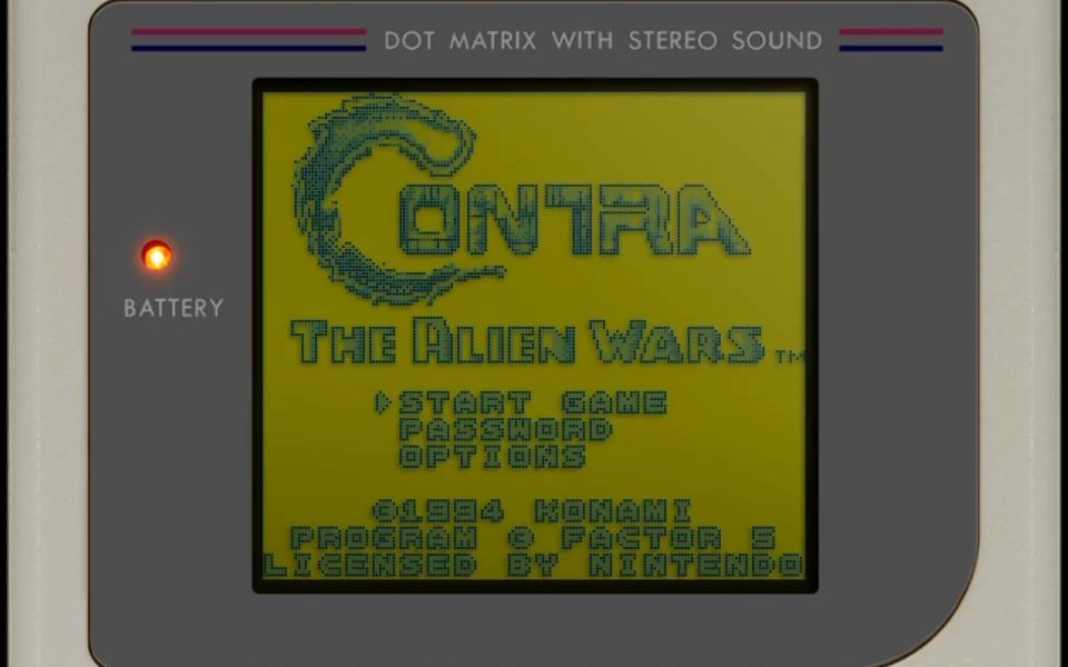 [图]1994年Game Boy游戏-魂斗罗·异形战争( Contra.The Alien Wars)通关视频