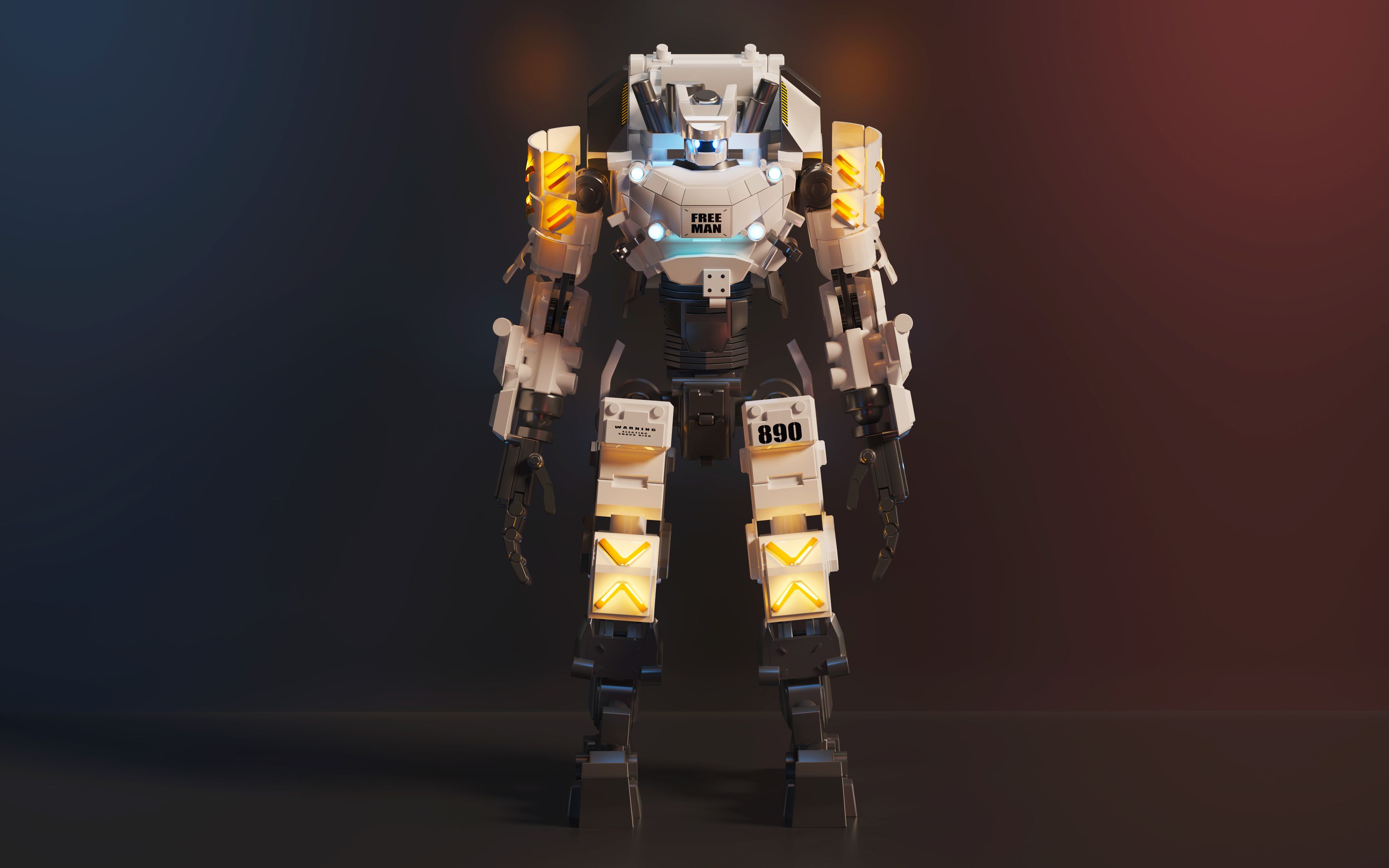 机甲模型建模剪辑效果——暗源机甲