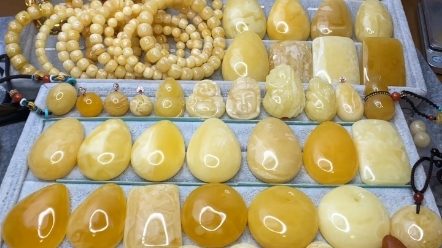 俄料奶糖妖花蜜蜡吊坠毛衣坠蜡质浓厚