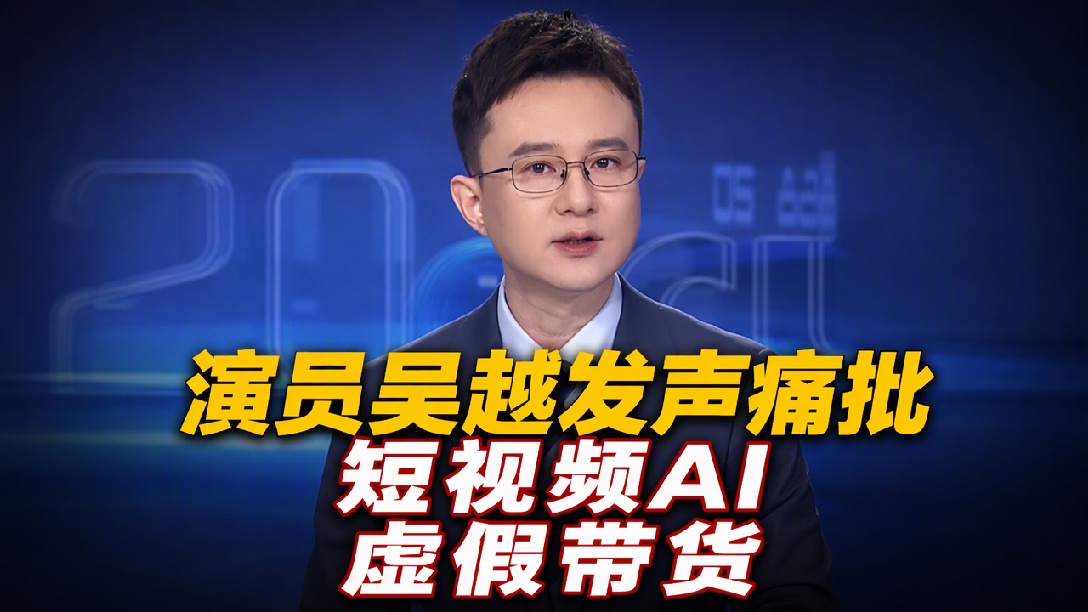 演员吴越凌晨发文，痛批博主用演员AI形象骗人太恶劣：骗了多少人钱，请如数奉还！”，其主页还有海清和邓亚萍的AI带货视频