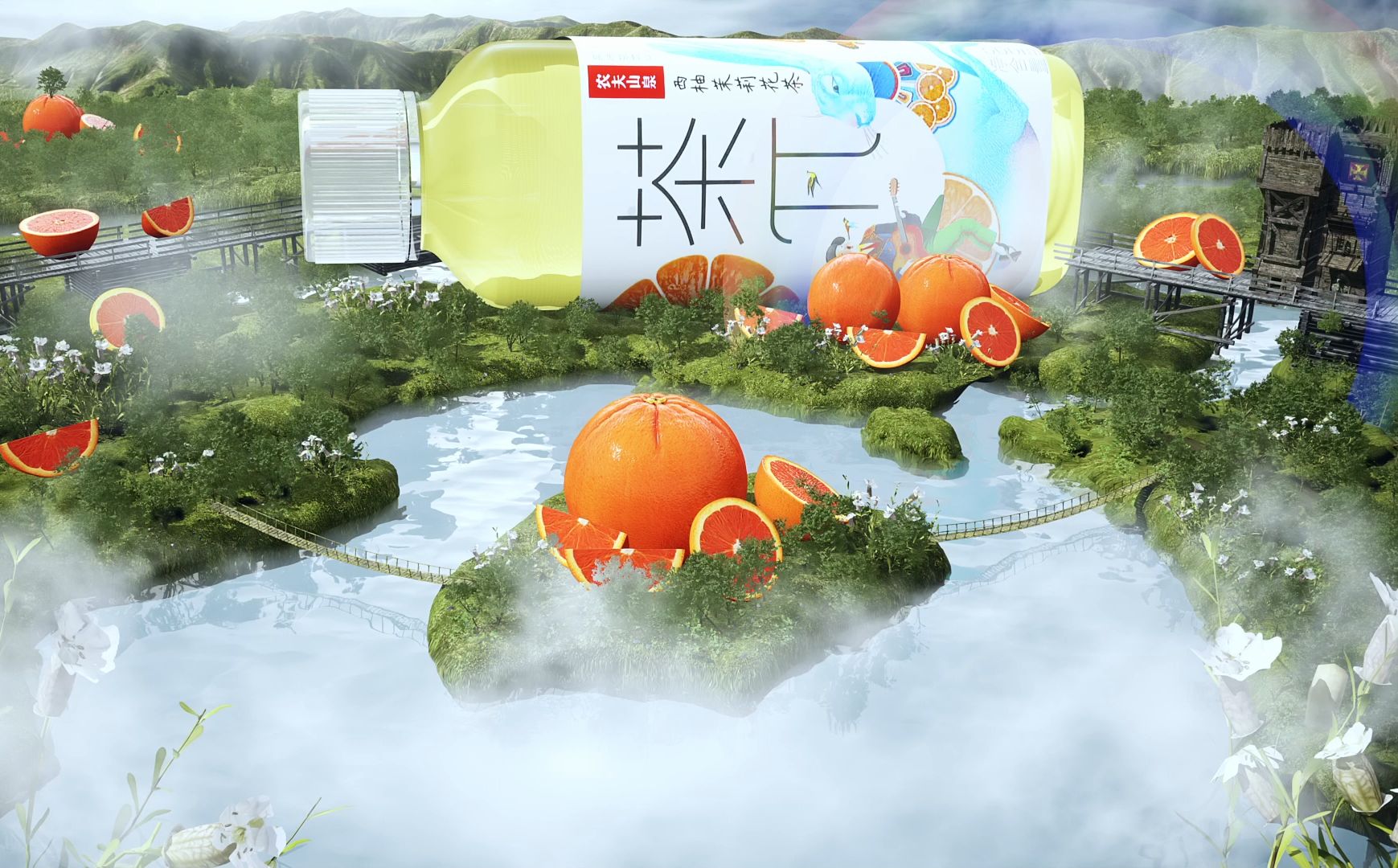 个人练习&茶π(西柚茉莉花味)&ue5&c4d&rs3.5.24