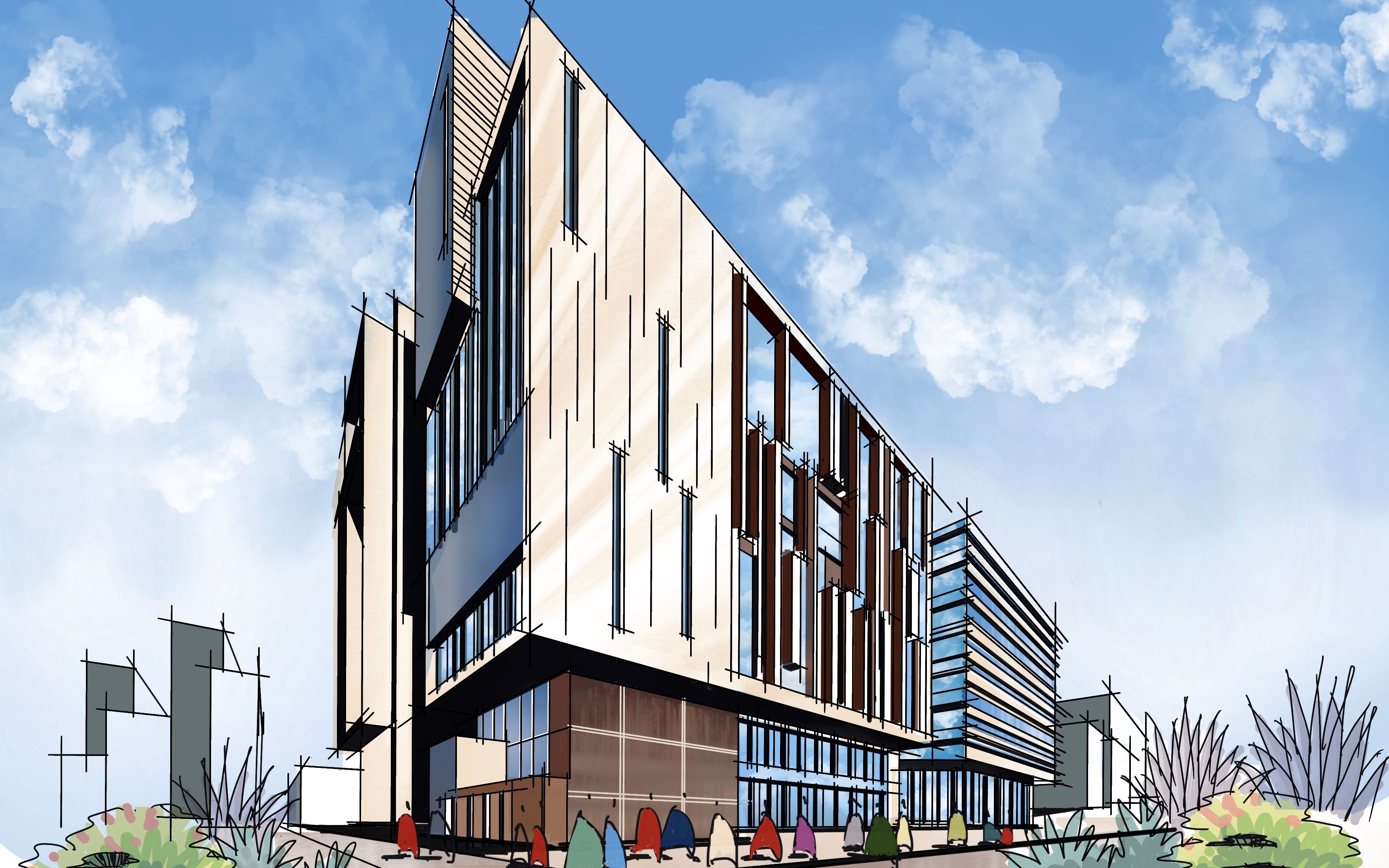 【ipad建筑设计手绘】平板建筑设计表现1