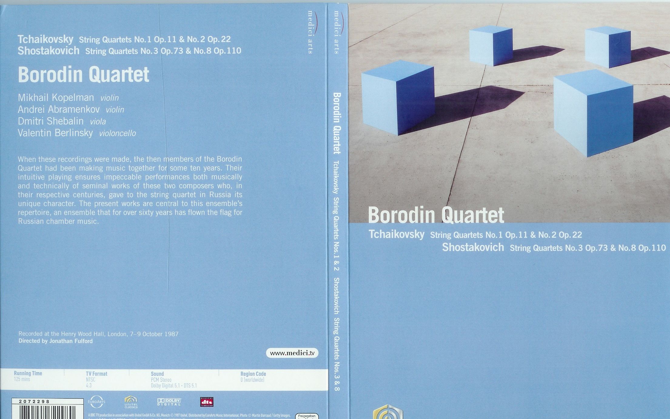 [图]Borodin Quartet 鲍罗丁弦乐四重奏- Tchaikovsky & Shostakovich String Quartets 1987