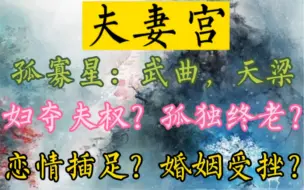 Download Video: 【干货】孤寡类星曜：武曲，天梁在夫妻宫会怎样？