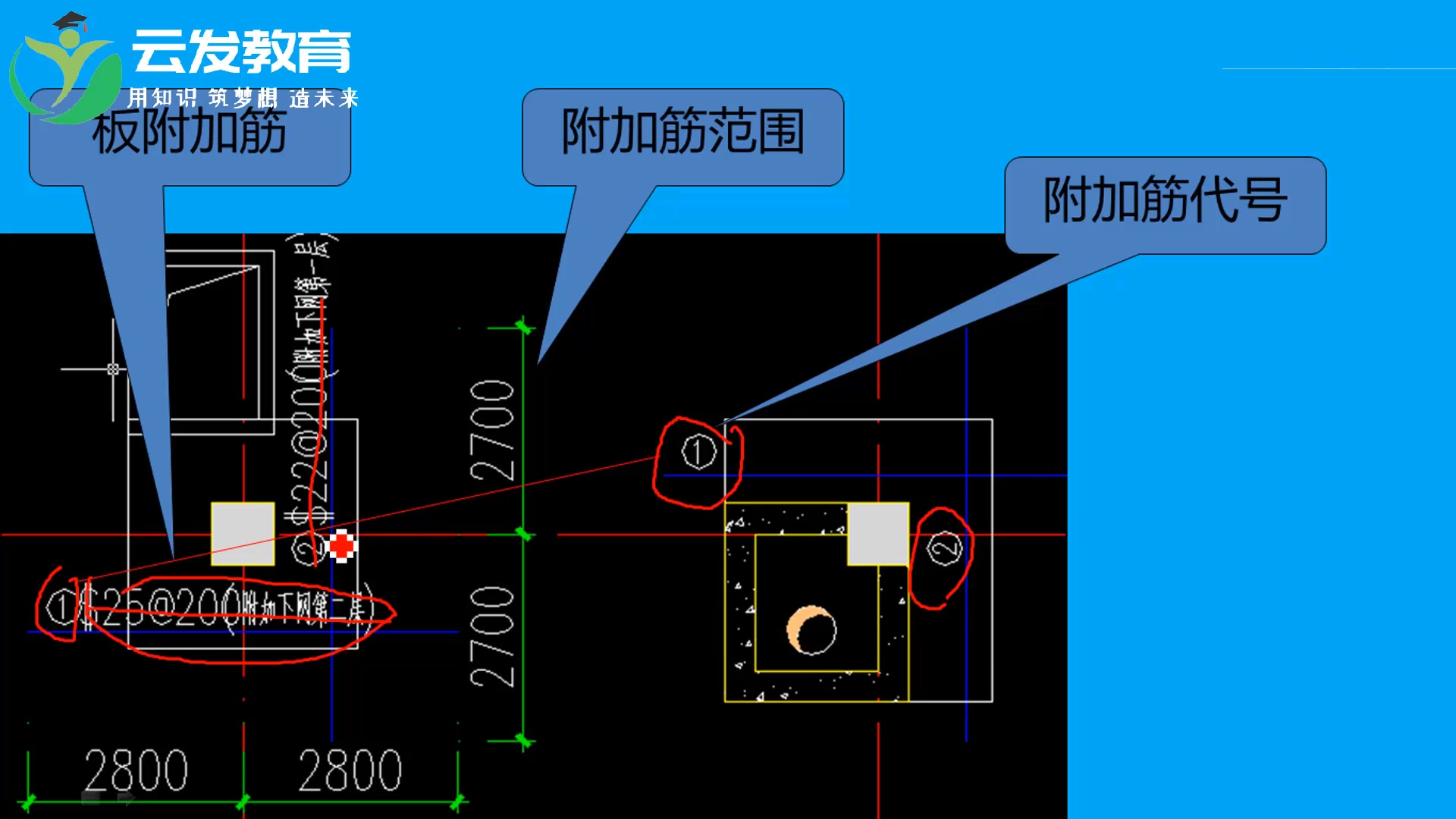 [图]学看施工图纸教学视频钢筋识图入门300例建筑工程制图