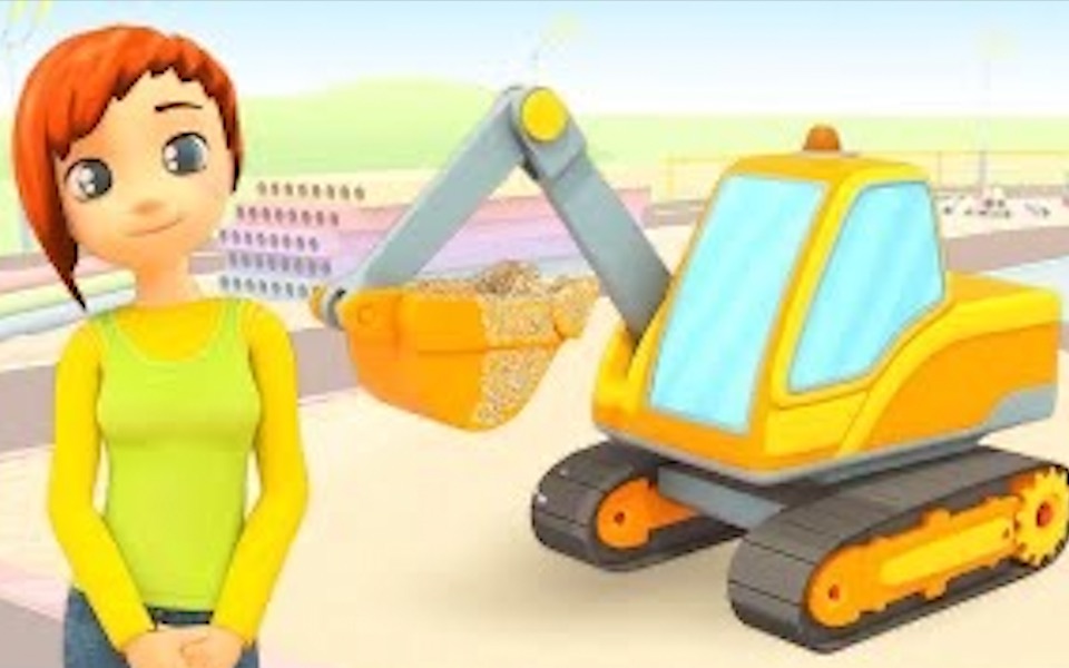 [图]【儿童汽车卡通&2.8更新】Excavator for kids 儿童挖掘机&更多童谣