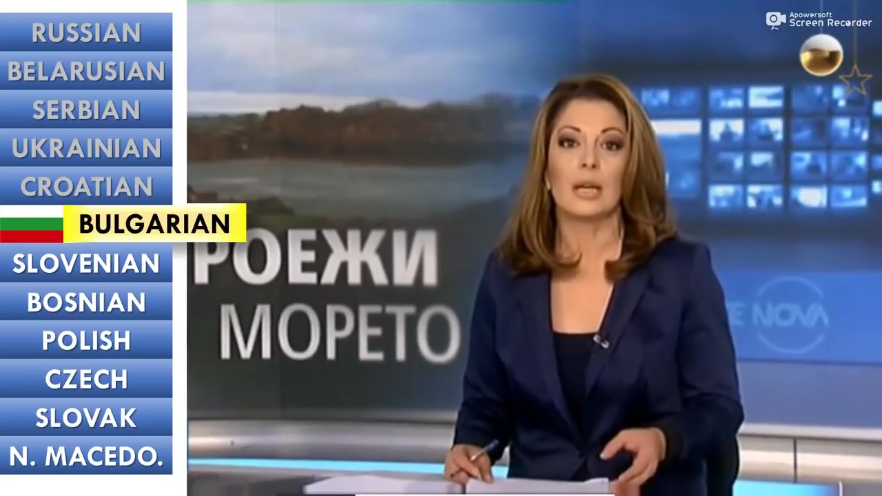 当斯拉夫语族的所有语言出现在一个视频里.