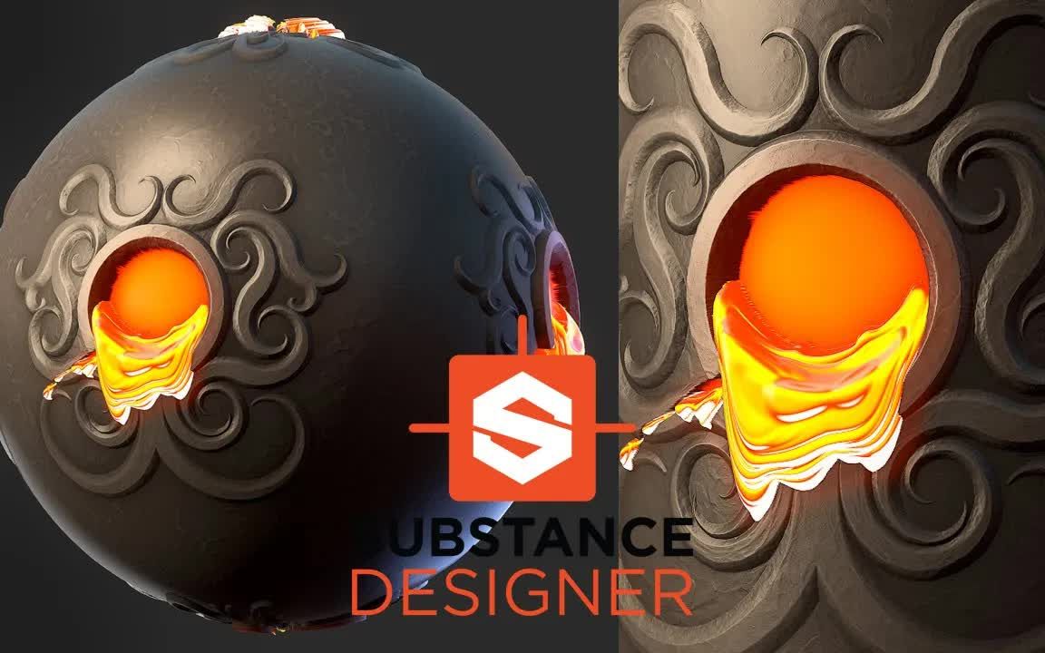 【Substance Designer】 如何快速制作风格化的金属材质?思路分享!哔哩哔哩bilibili