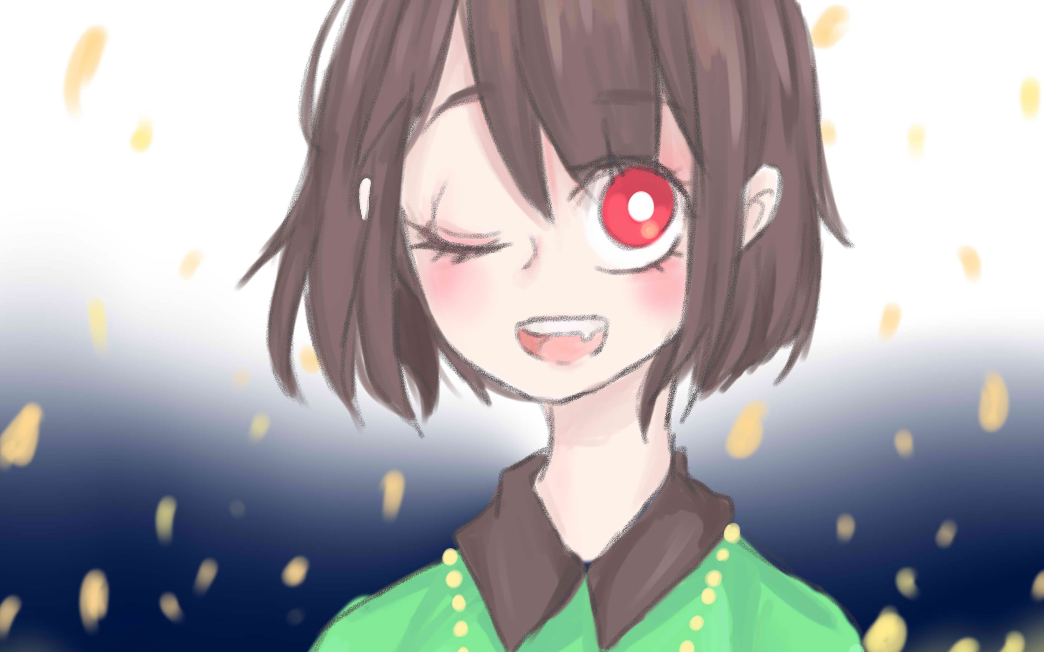 【咩唧板绘】undertale-chara猹(=99ω99=)