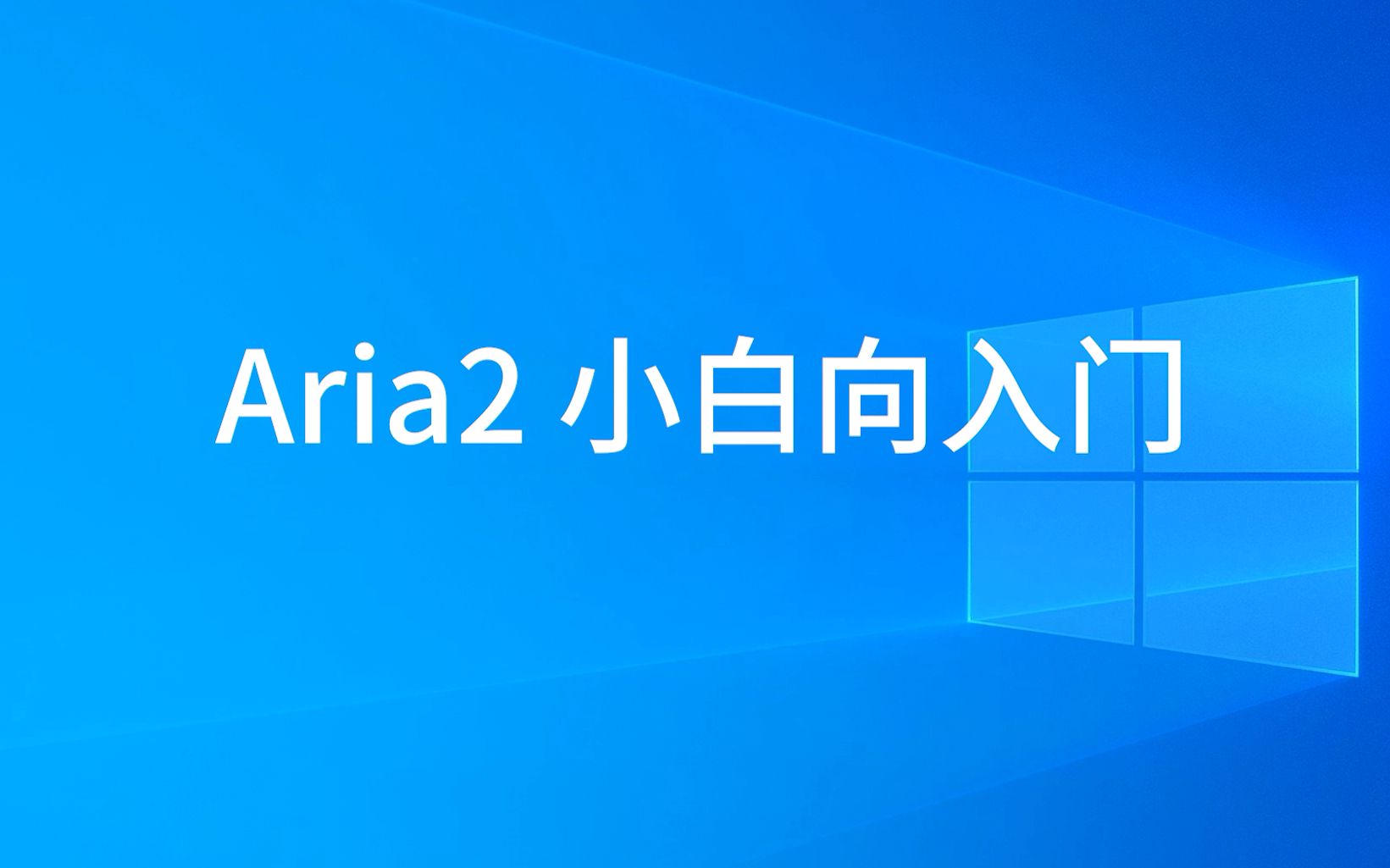 『下载B站视频』之aria2下载器小白向入门哔哩哔哩bilibili