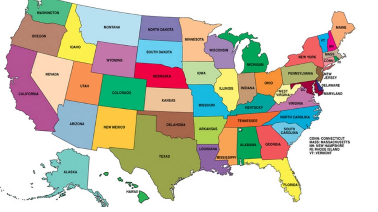 【岽与英语】美国本土对每个州持有的地域偏见(搞笑)(非地域贴)