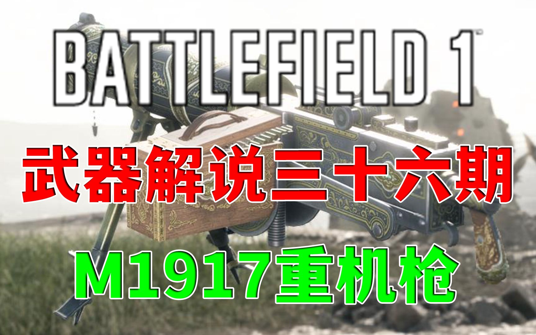 [图]【战地1】M1917重机枪各类型号讲解（新人向）