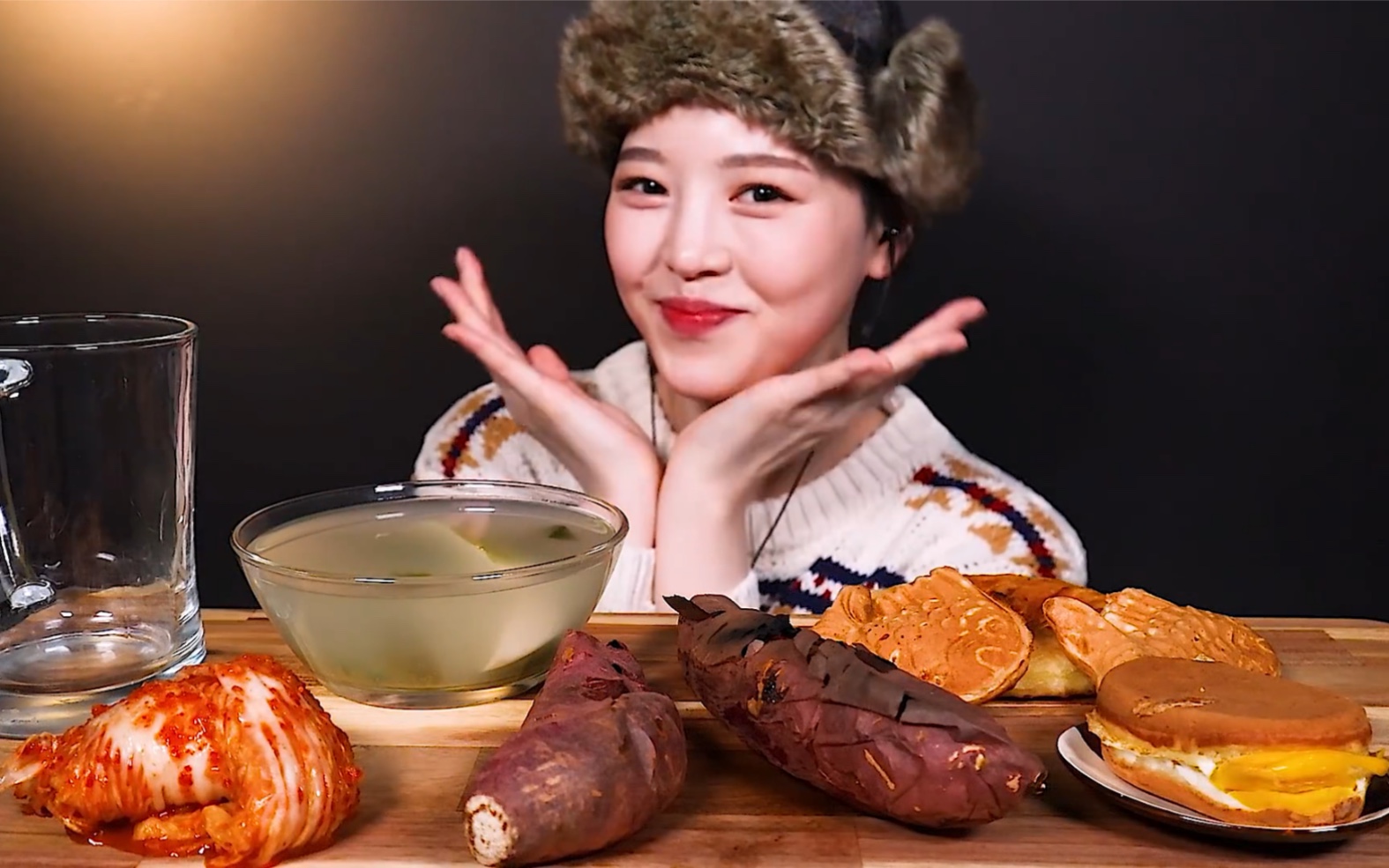 【boki文福姬】吃播2019.12.22|烤地瓜 鸡蛋面包 泡菜