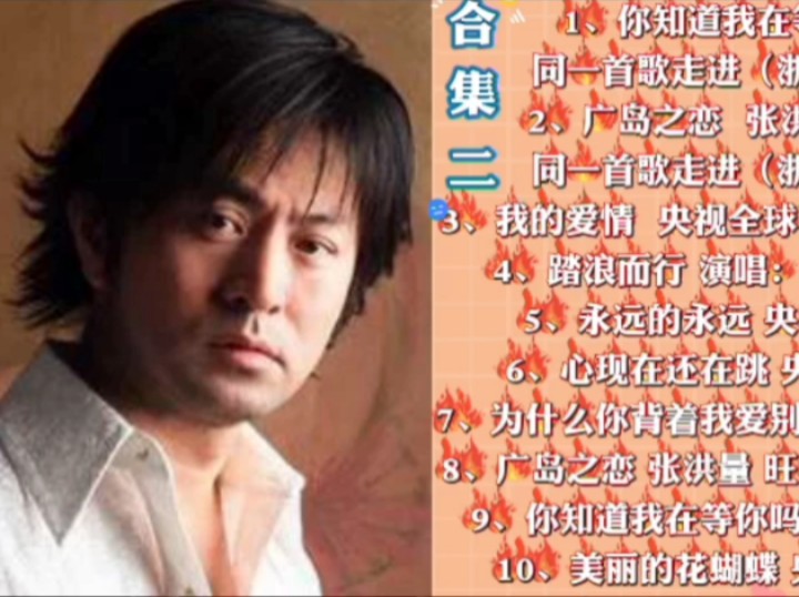 张洪量在央视《同一首歌》《非常6 1》等节目演唱歌曲(2)