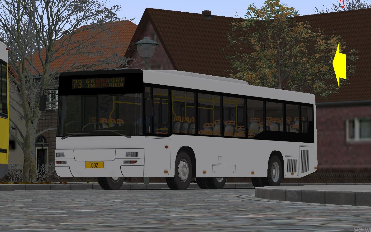 【omsi2&安妮斯潘尼克市4.1】驾驶着宇通a74行驶在地铁接驳线 73路