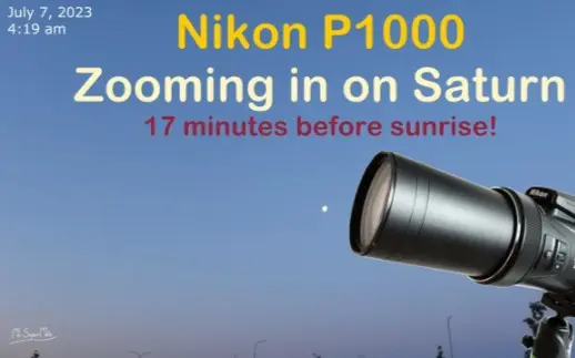 Nikon P1000 - Zooming in on Saturn. What does Saturn look like in 2023? 