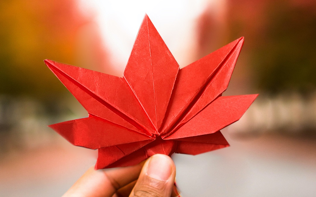 [图]【折纸教程-枫叶】?Origami Japanese Maple Leaf #042