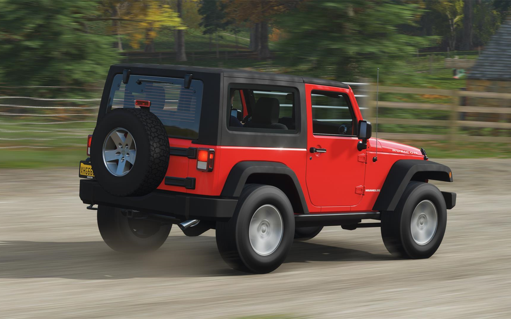 地平线4:jeep牧马人沿着河谷越野