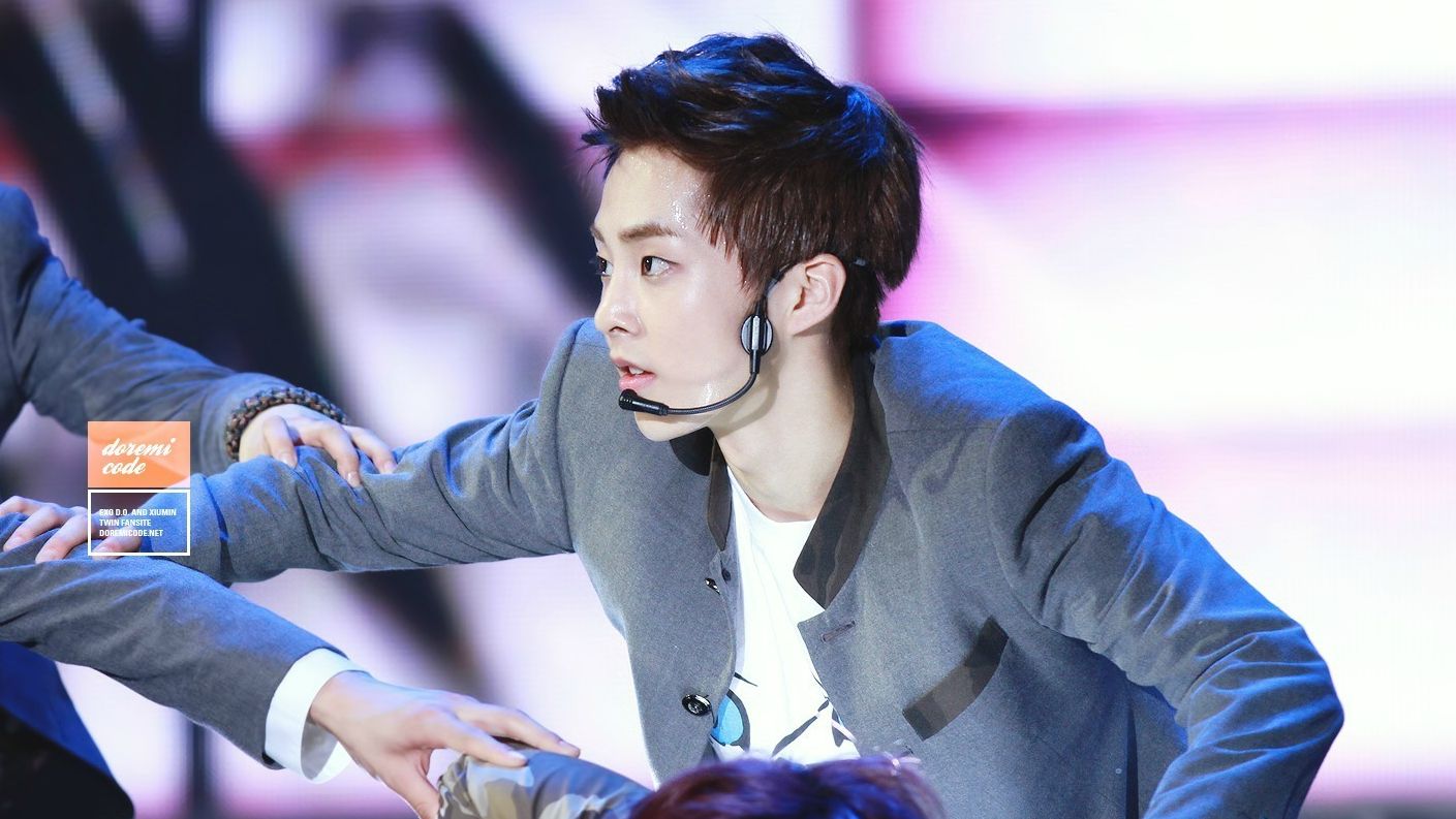 130804 exo 釜山玄仁音乐节 wolf狼与美女 focus xiumin 【竖屏】