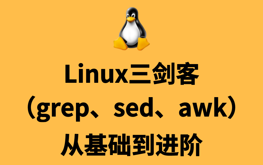 【Linux三剑客】超详细的Linux三剑客教程,一口气学完!收藏这一套足够了!哔哩哔哩bilibili