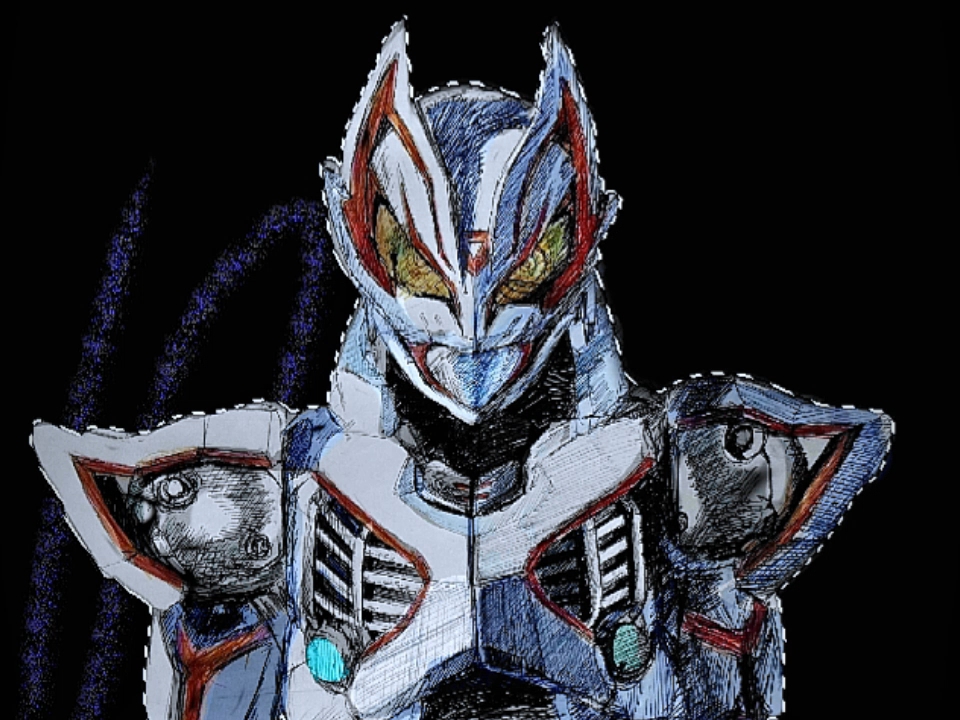 极狐马克九尾上色