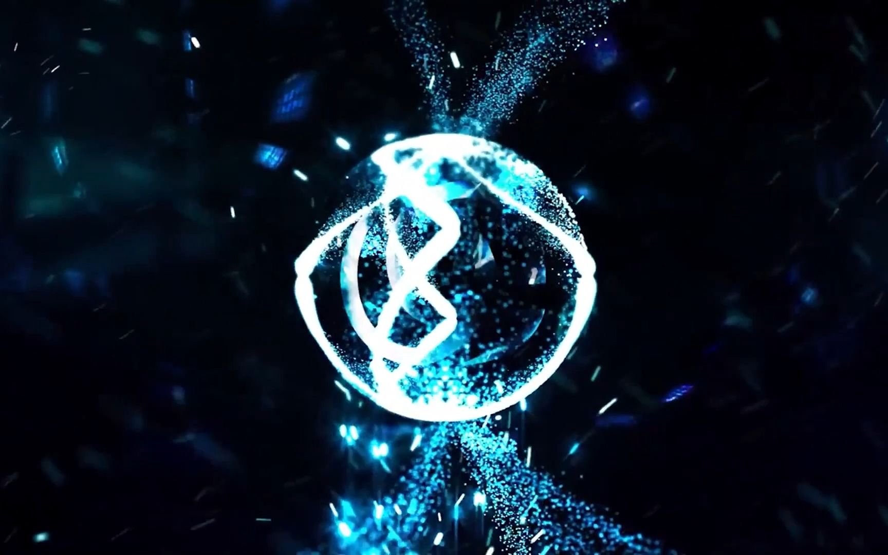 动态抽象粒子能量光束优雅环绕旋转反射fcpx插件 ae模板 abstract