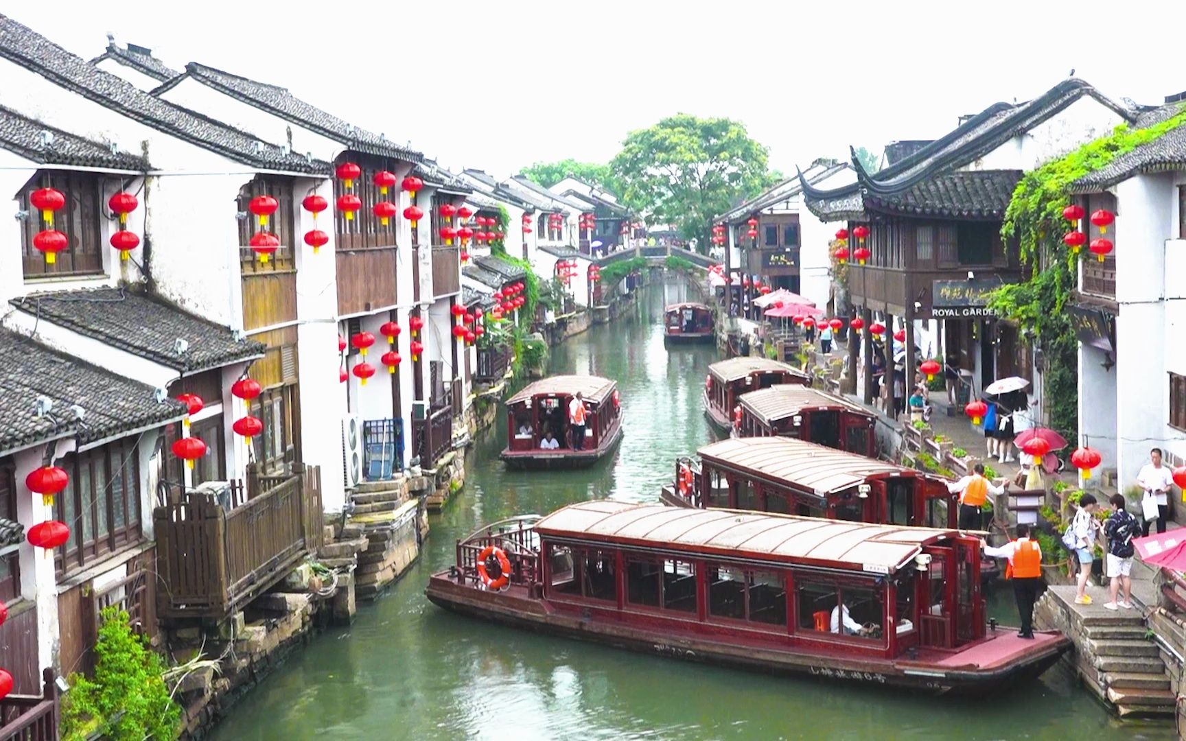 江南水乡美如画苏州七里山塘街#姚青春#江南水乡古镇