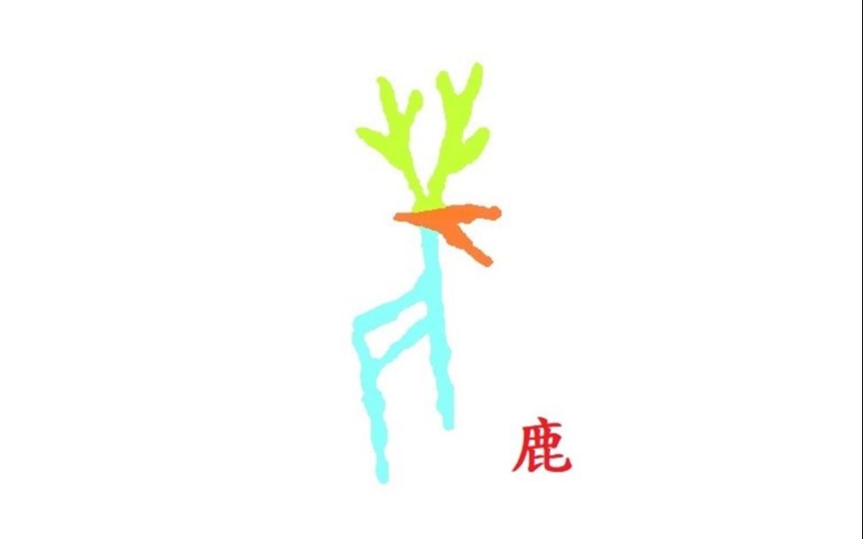 甲骨文笔顺动画:鹿02
